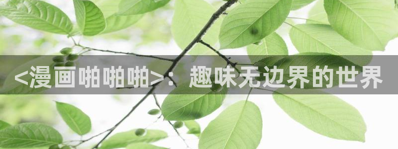 喵趣漫画网址：<漫画啪啪啪>：趣味无边界的世界